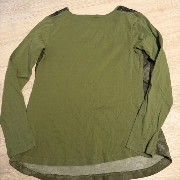 Desigual Olive and Black Mandala Lace Top - Picture 4 of 4